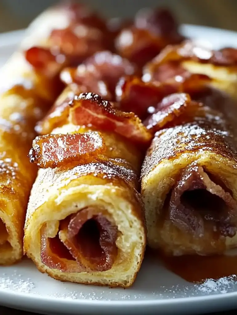Bacon French Toast Roll-Ups