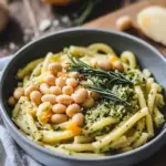 White Beans and Pasta with Rosemary Pesto