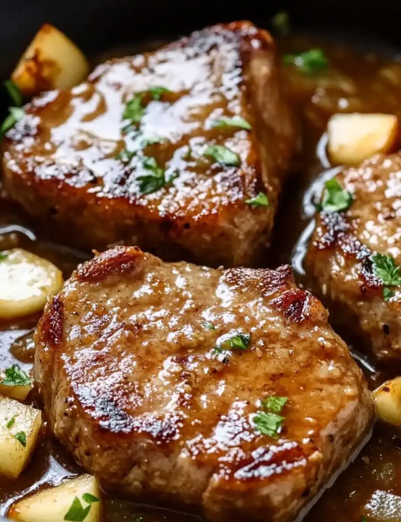Easy Pork Chops and Apples