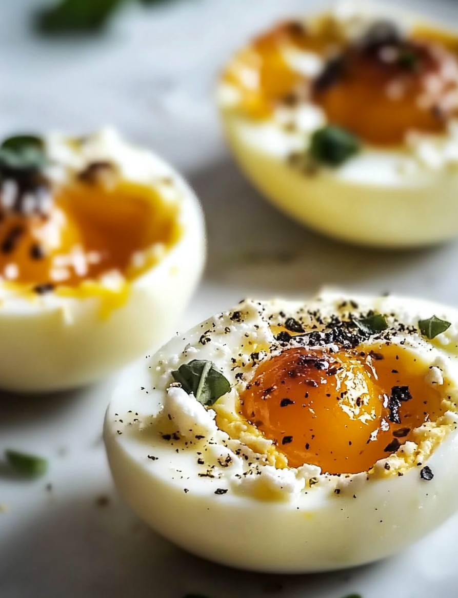 Baked Feta Eggs