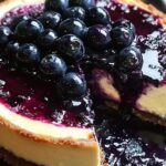 Blueberry Basque Cheesecake