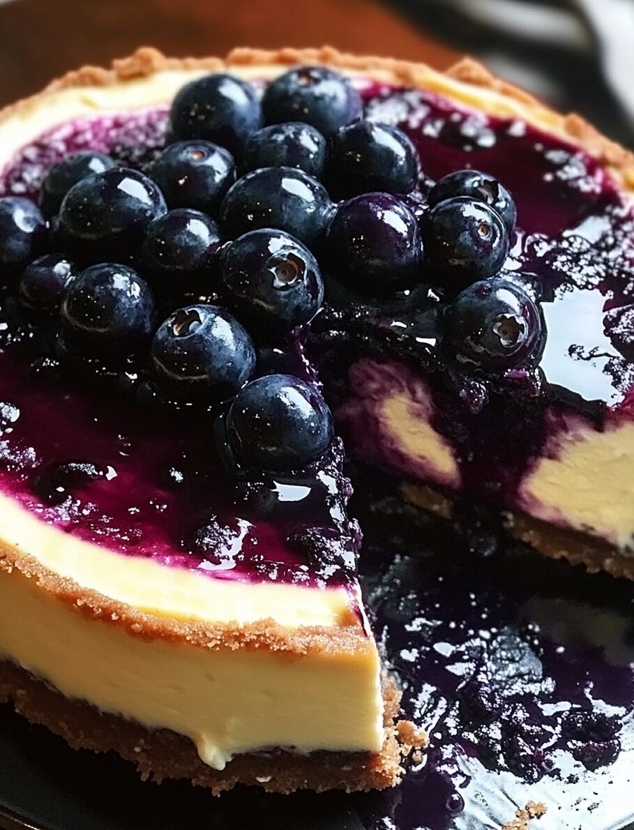 Blueberry Basque Cheesecake