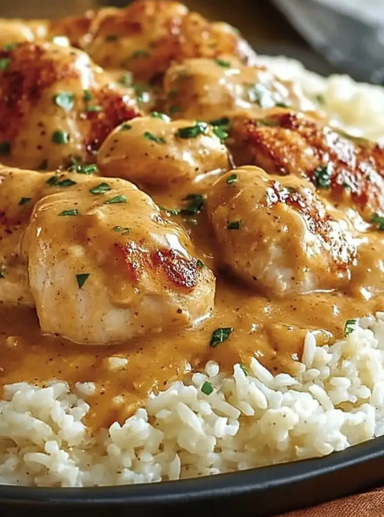 Smothered Chicken and Rice