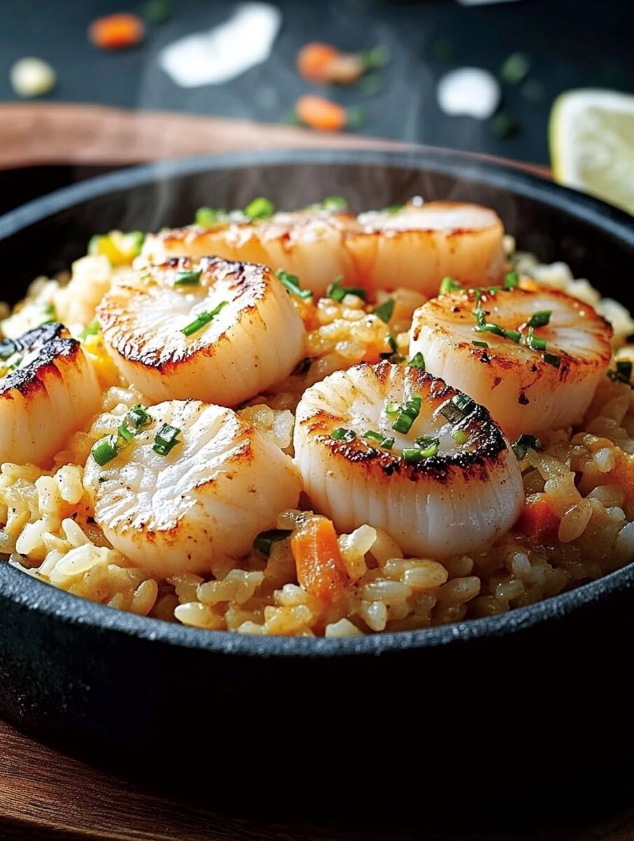 Creamy Rice with Scallops