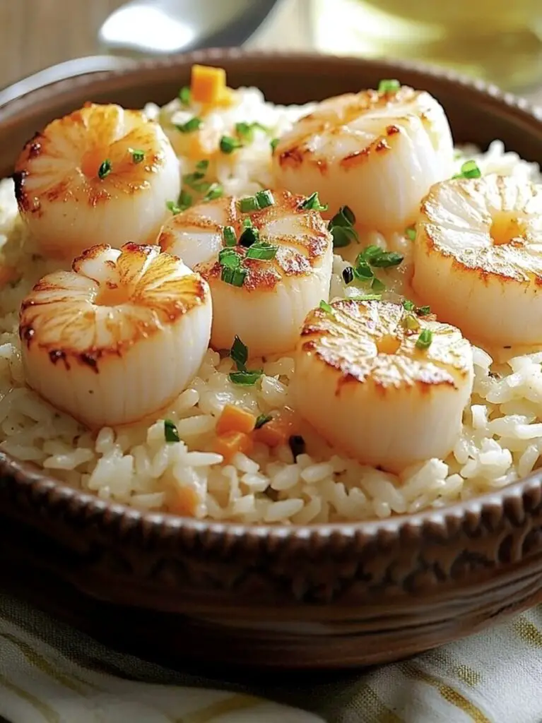 Creamy Rice with Scallops