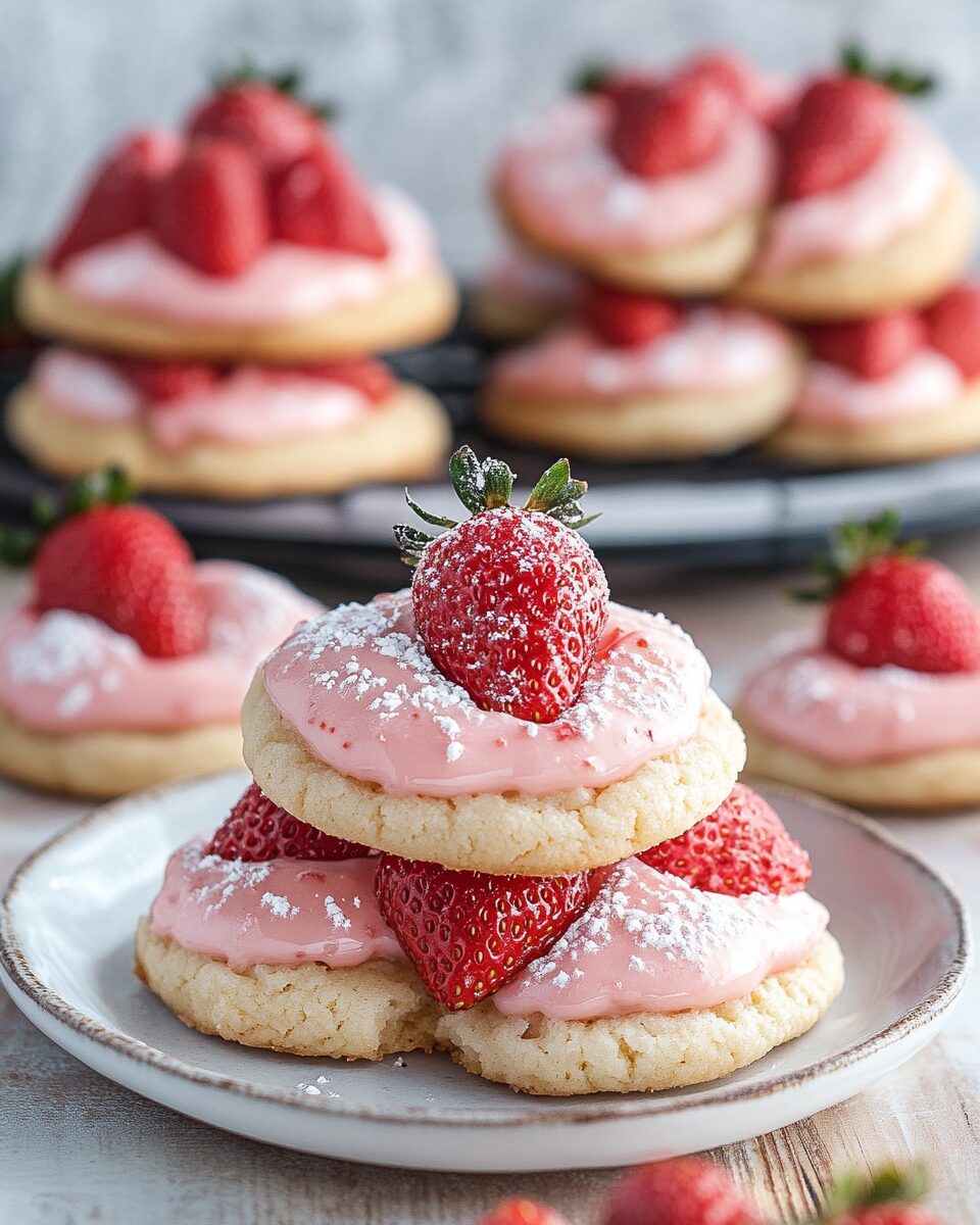 Strawberry Kiss Cookies