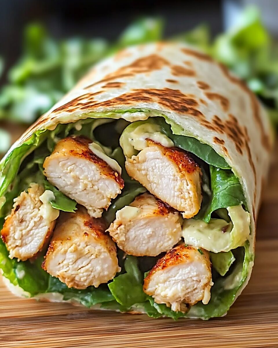 Chicken Caesar Salad Wrap