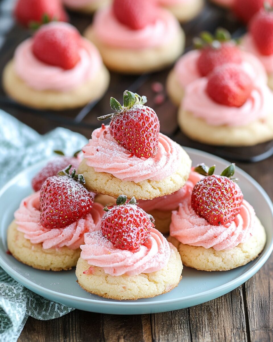 Strawberry Kiss Cookies