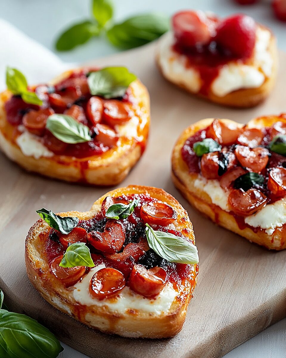 Heart-Shaped Mini Pizzas
