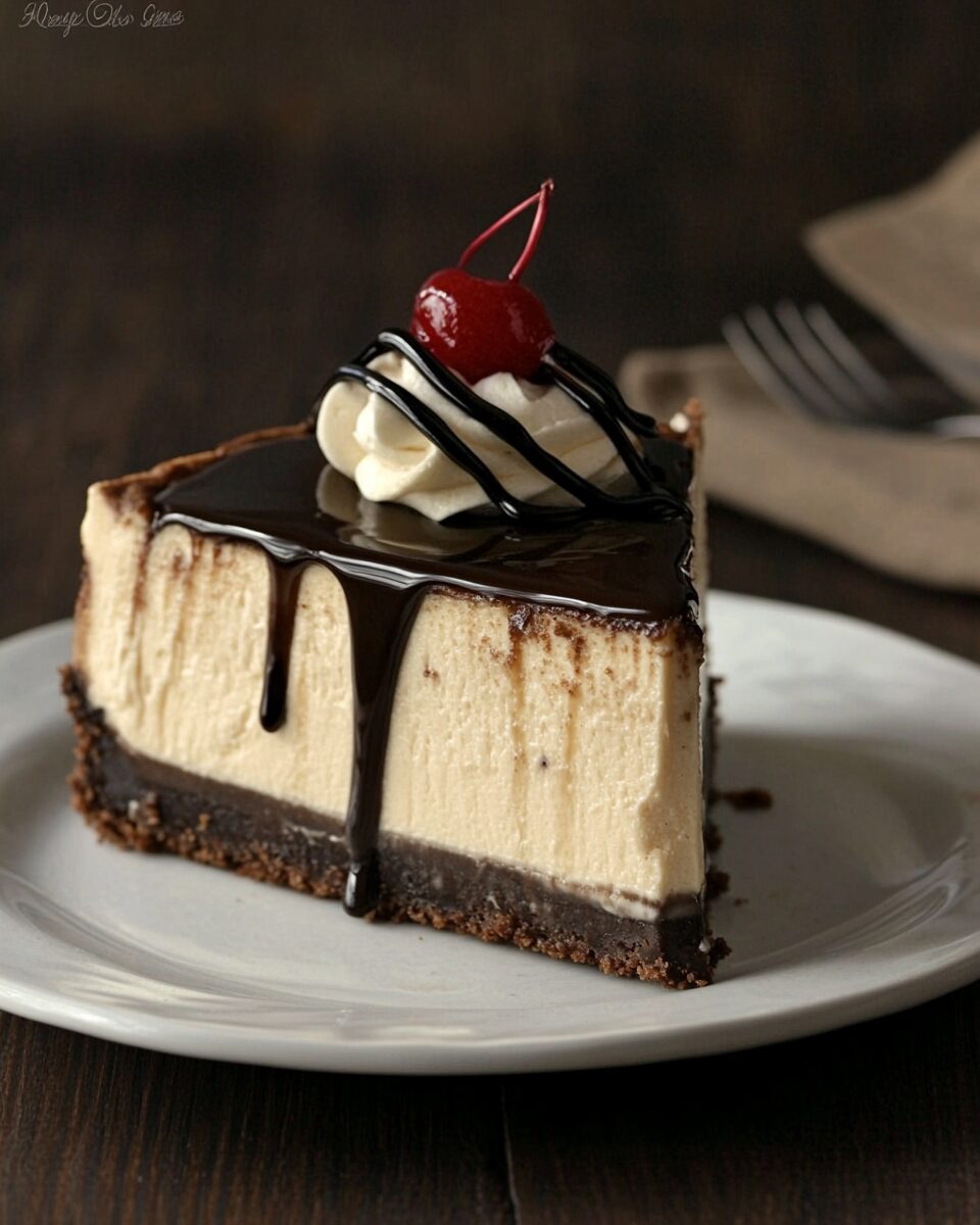 Kahlua Mudslide Cheesecake