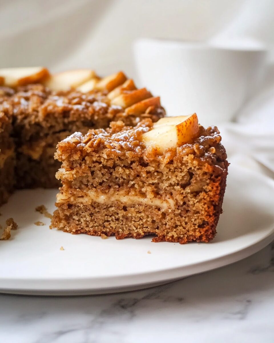 Healthy Oatmeal Apple Cake