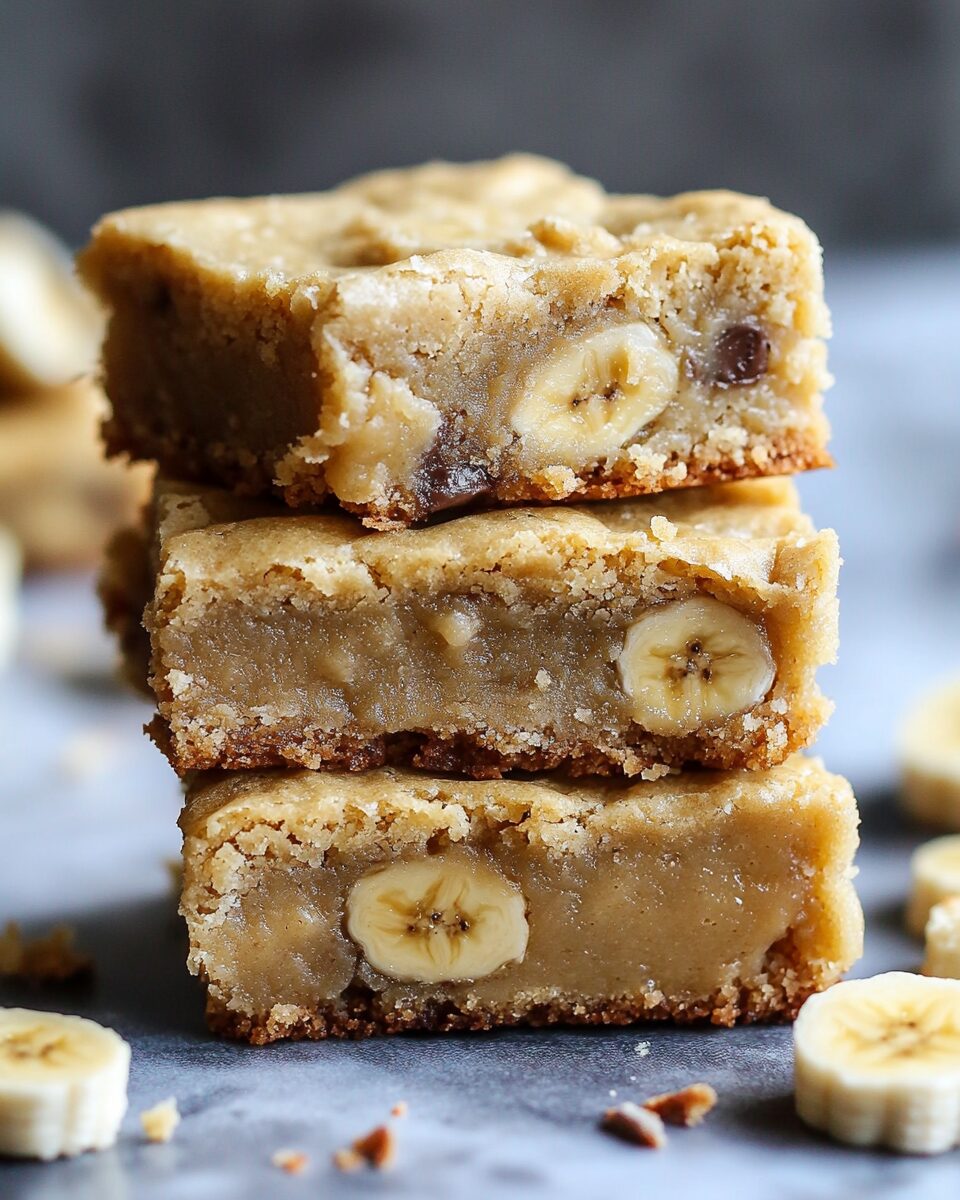 Banana Blondies