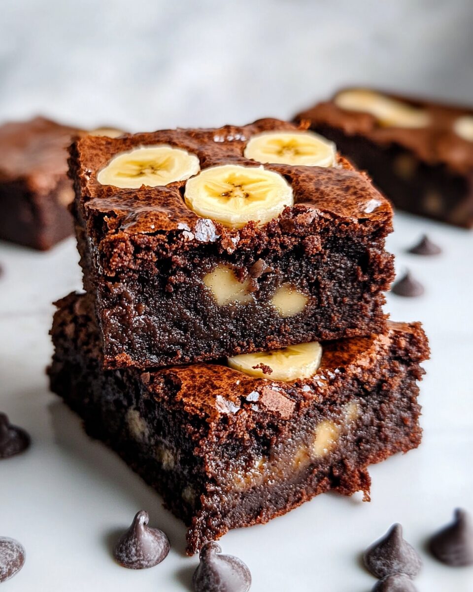 Flourless Banana Brownies