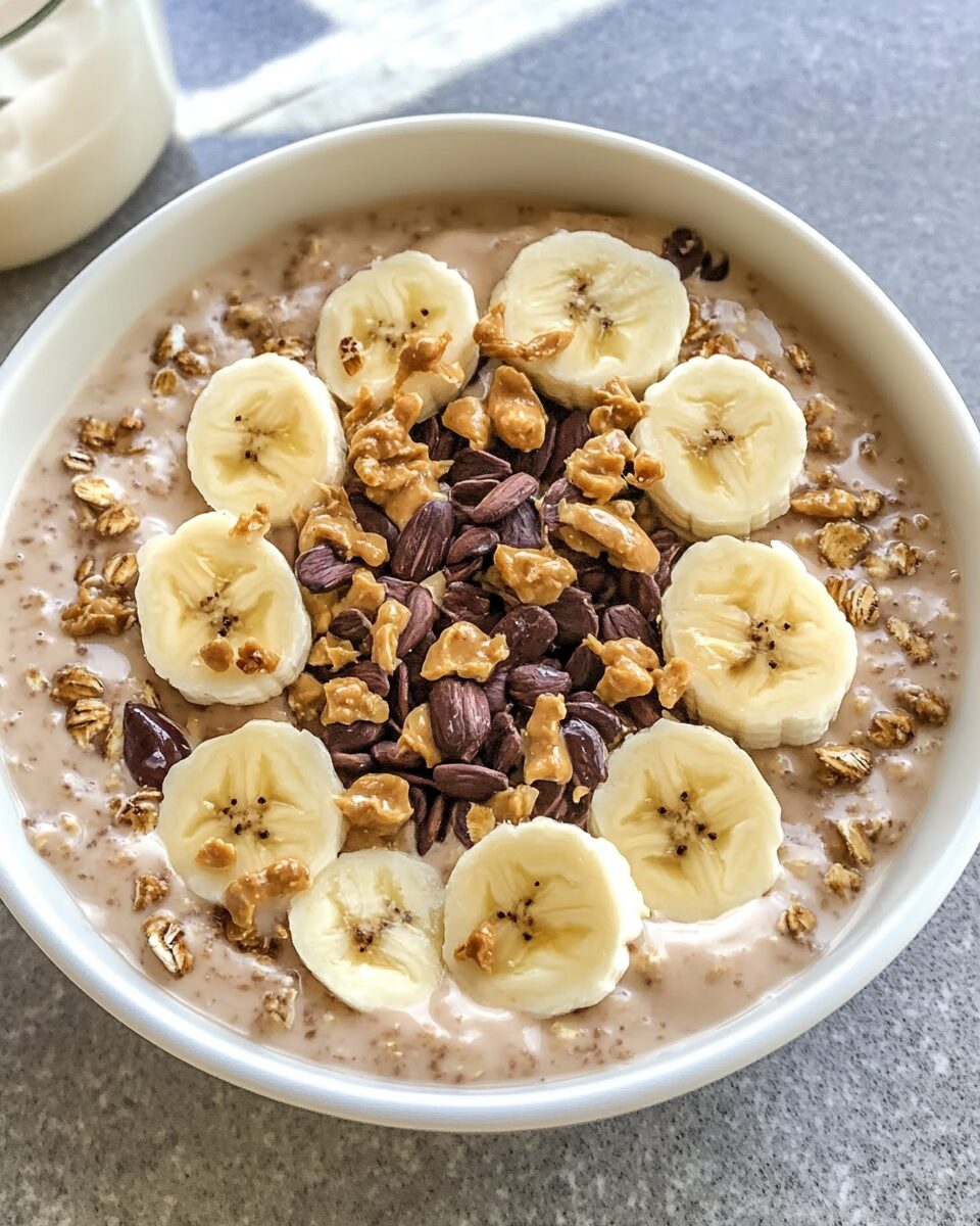 Peanut Butter Banana Overnight Oats