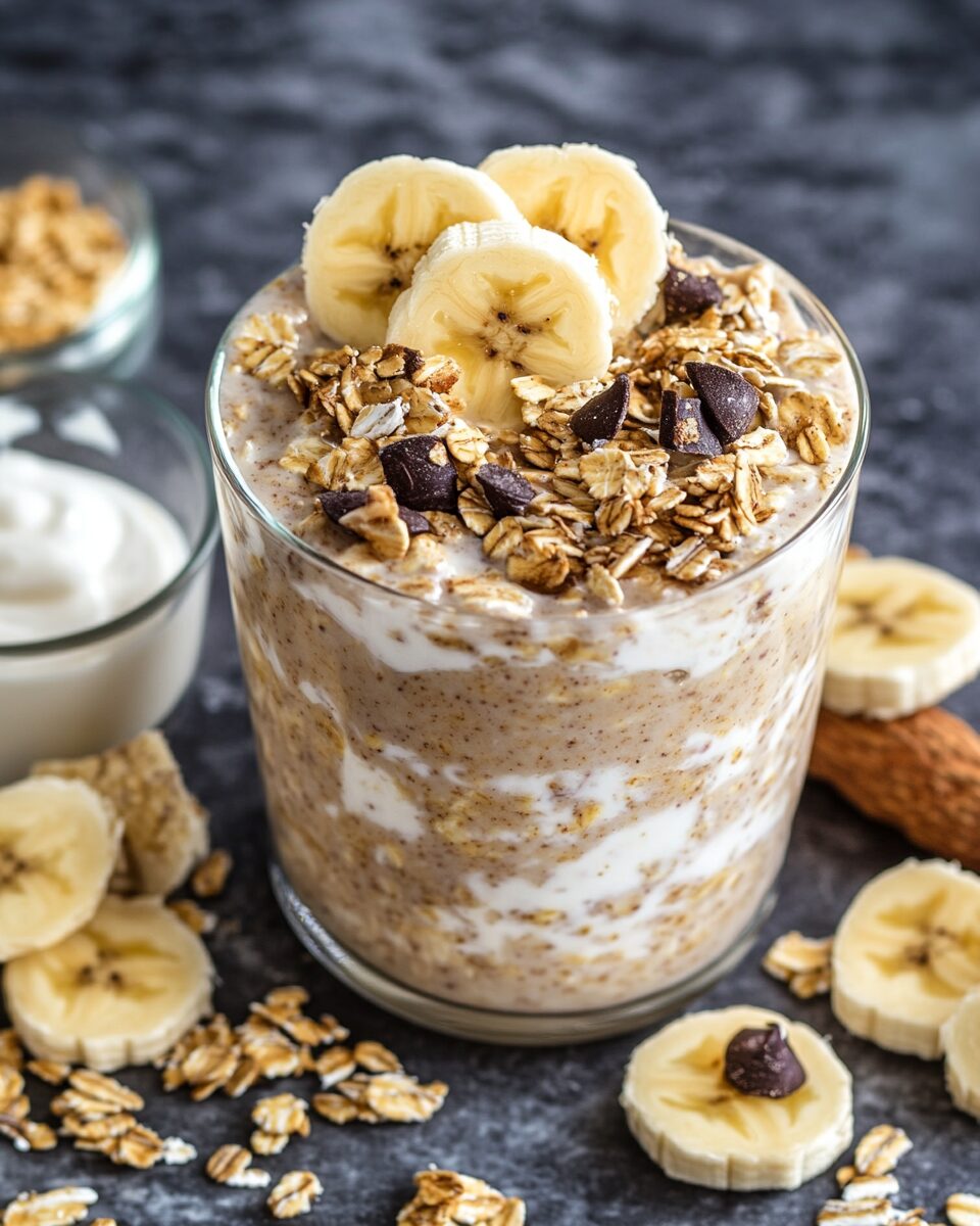 Peanut Butter Banana Overnight Oats
