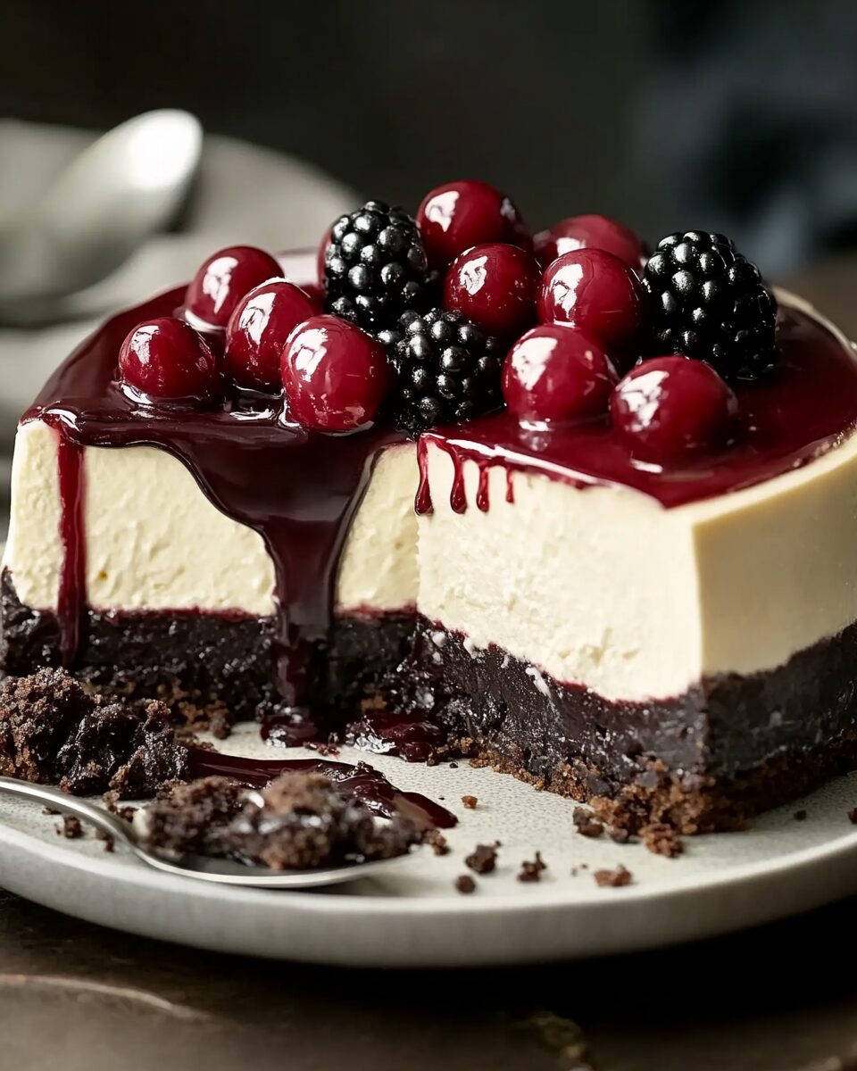 Decadent Black Forest Cheesecake