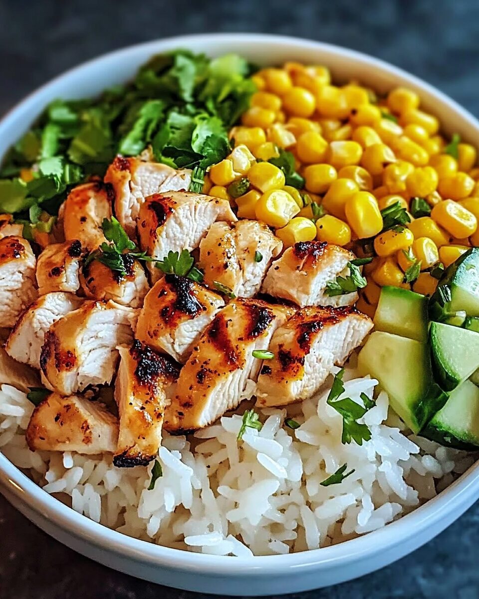 Zesty Street Corn Chicken Rice Bowl
