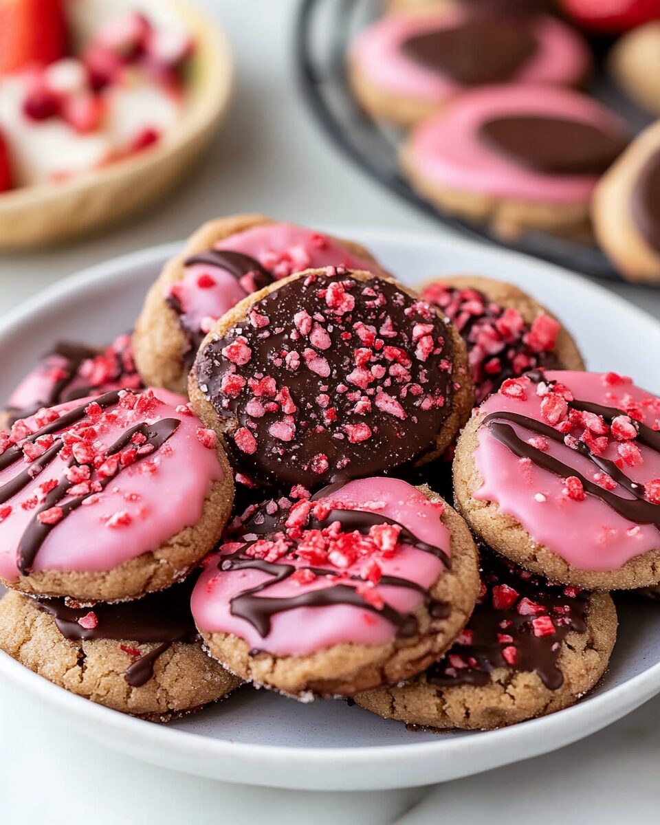 Chocolate Covered Strawberry Cookies