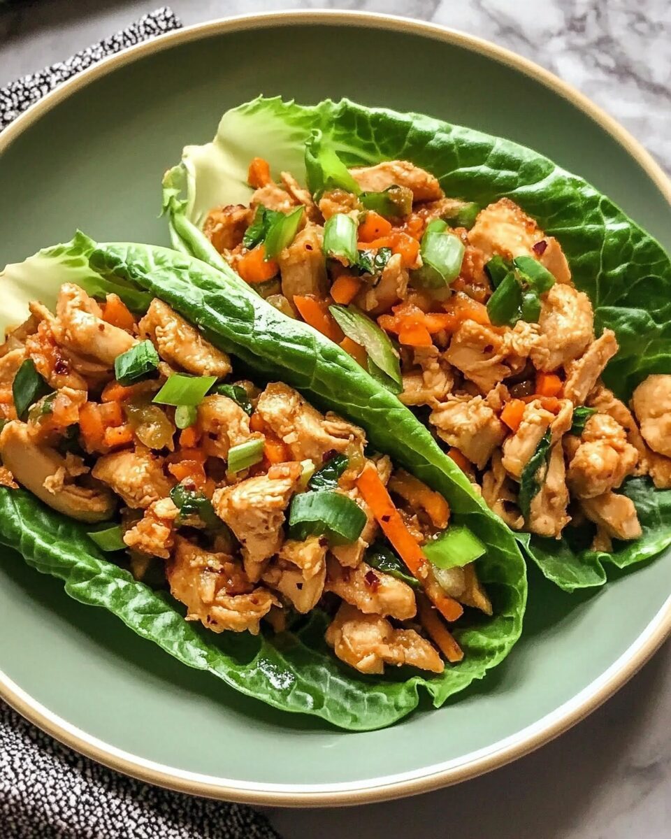 Thai Chicken Lettuce Wraps