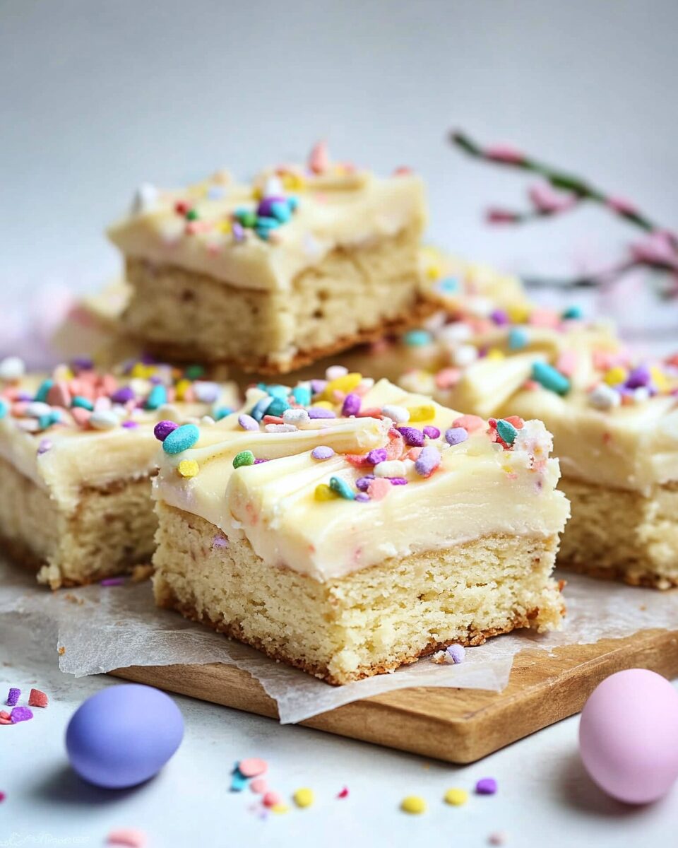 Frosted Easter Blondies