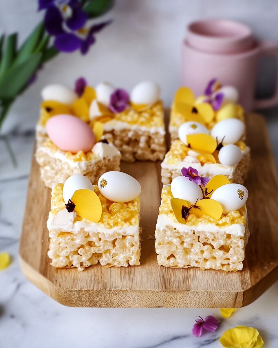 Mini Egg Rice Krispie Squares