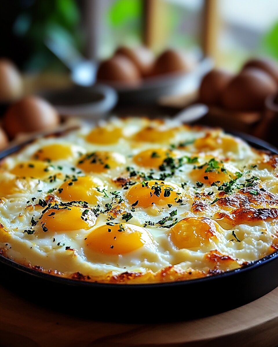 Baked Cottage Cheese & Eggs