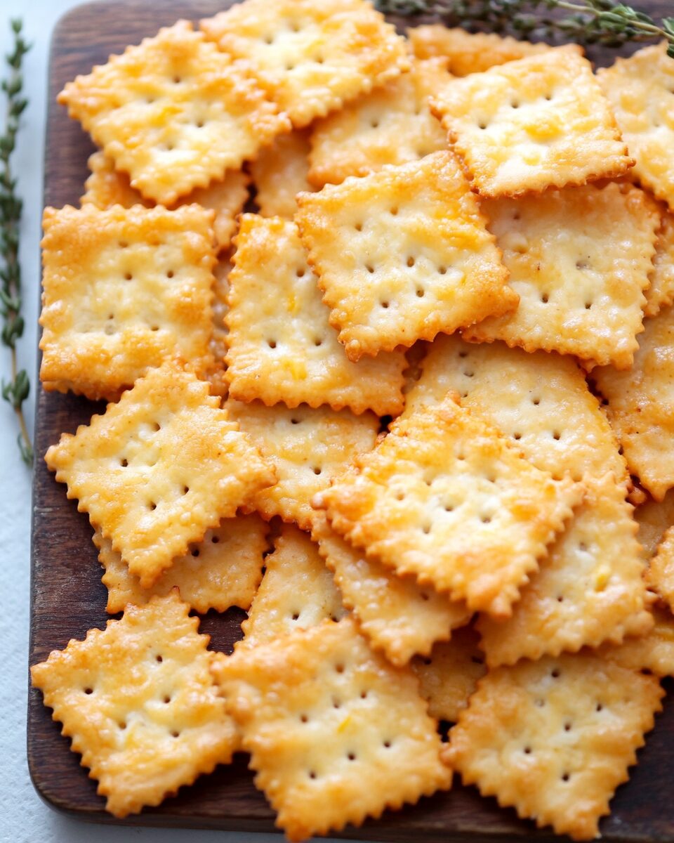 Homemade Cheese Crackers