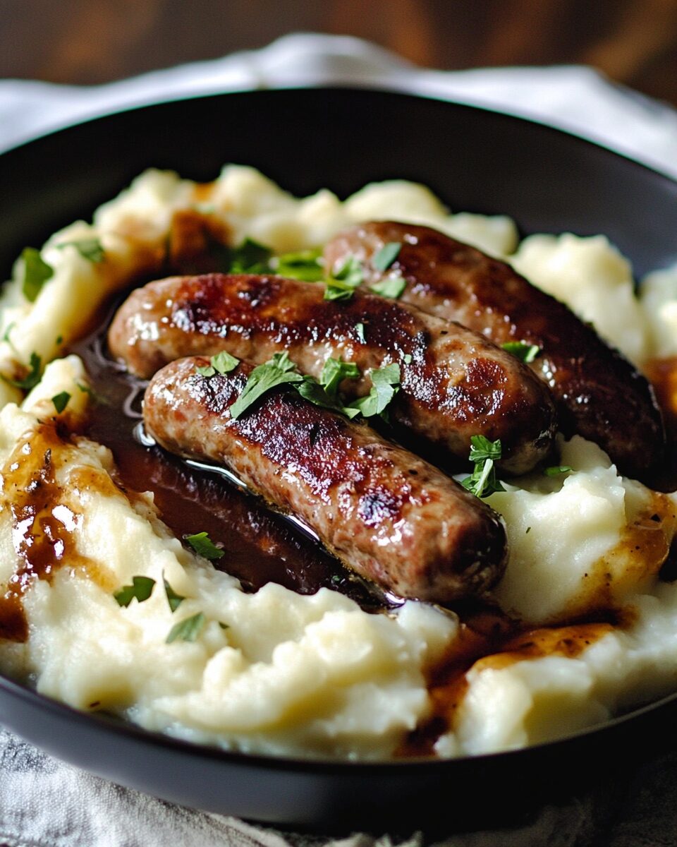Irish Bangers and Colcannon