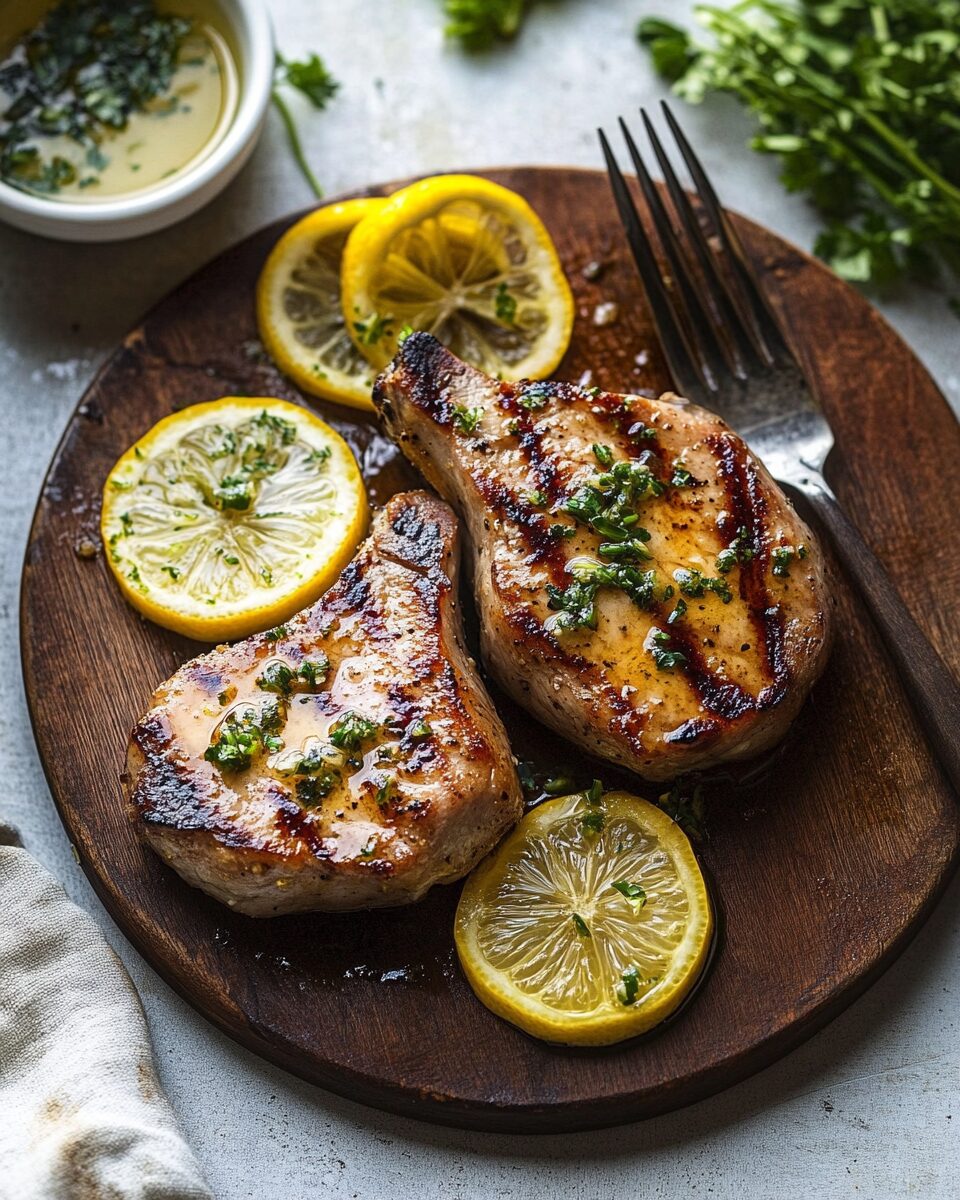 Lemon Butter Pork Chops