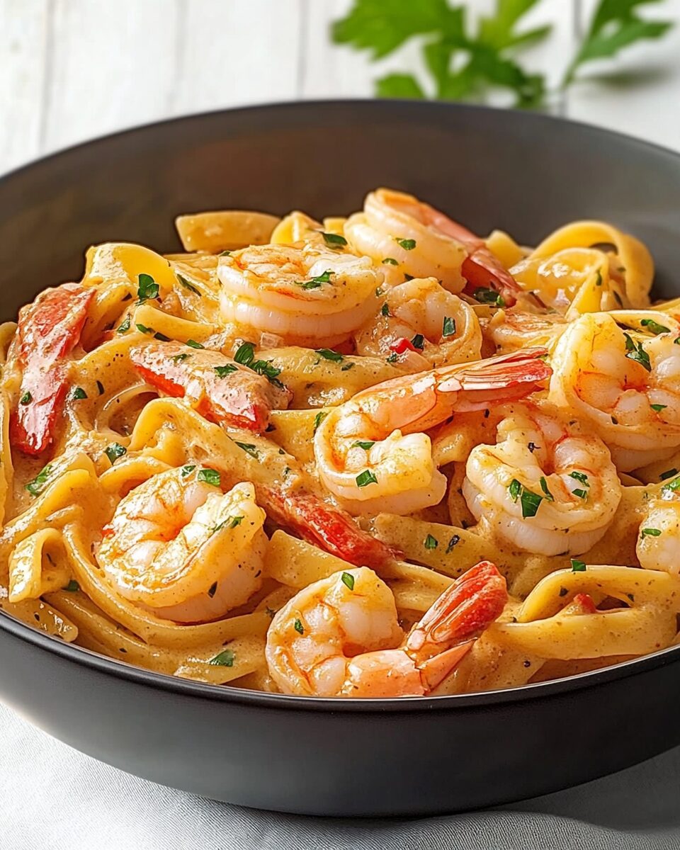 Creamy Jamaican Shrimp Pasta