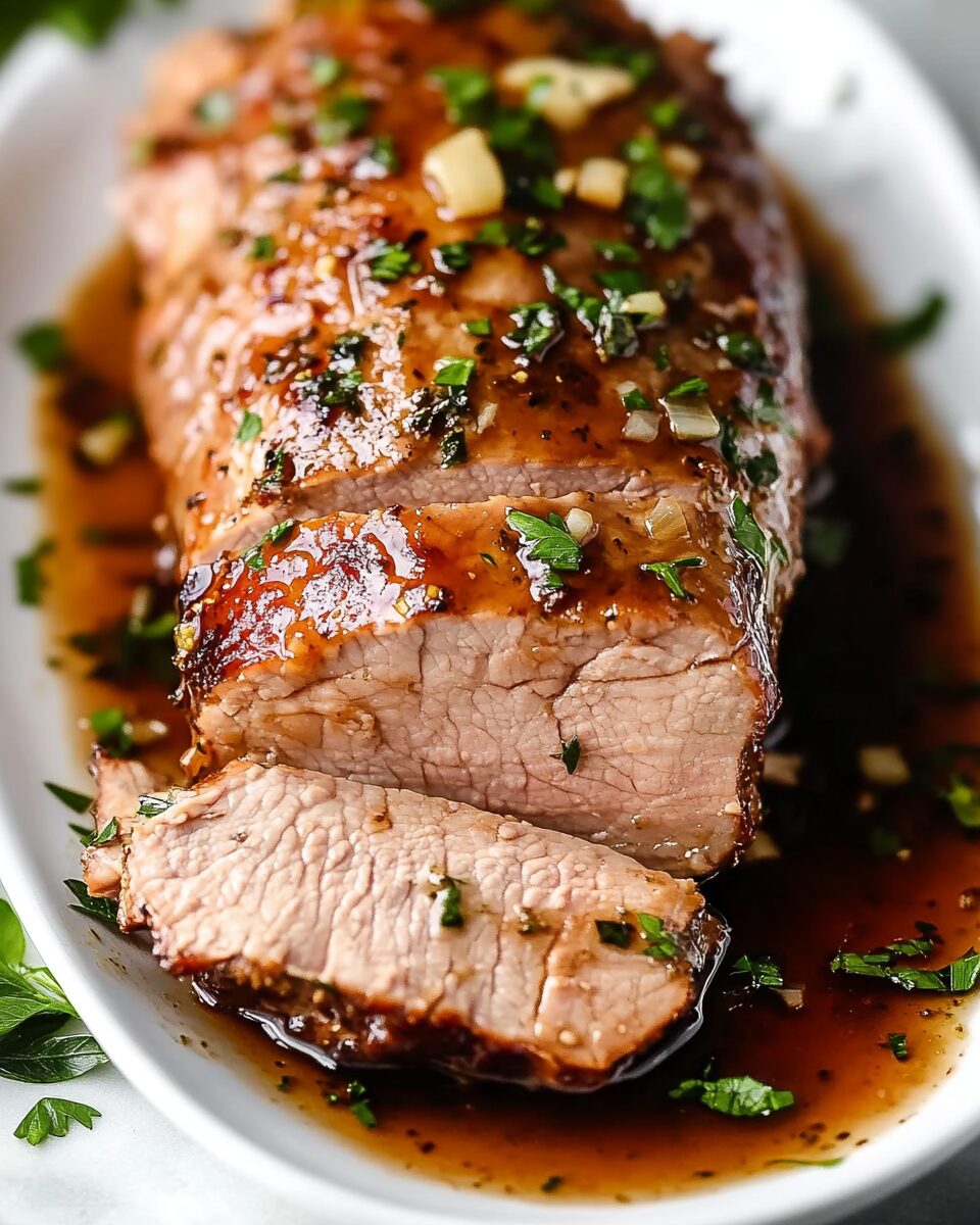 Slow Cooker Honey Garlic Pork Loin