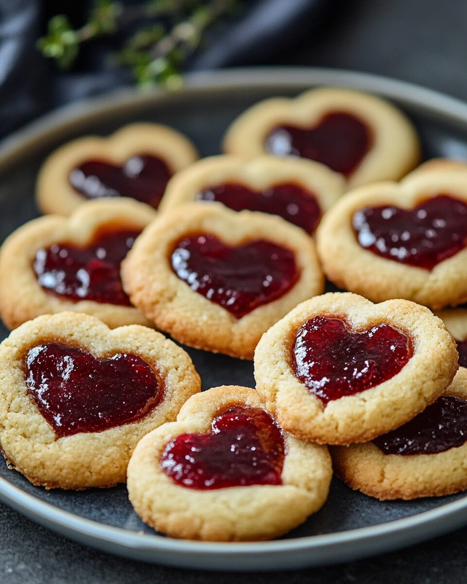 Heart Jam Cookies