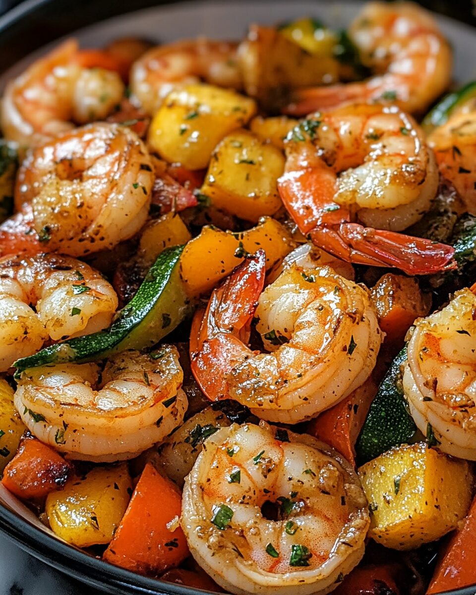 Garlic Butter Shrimp and Vegetables