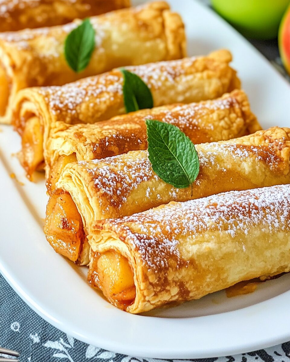 Air Fryer Apple Pie Roll-Ups