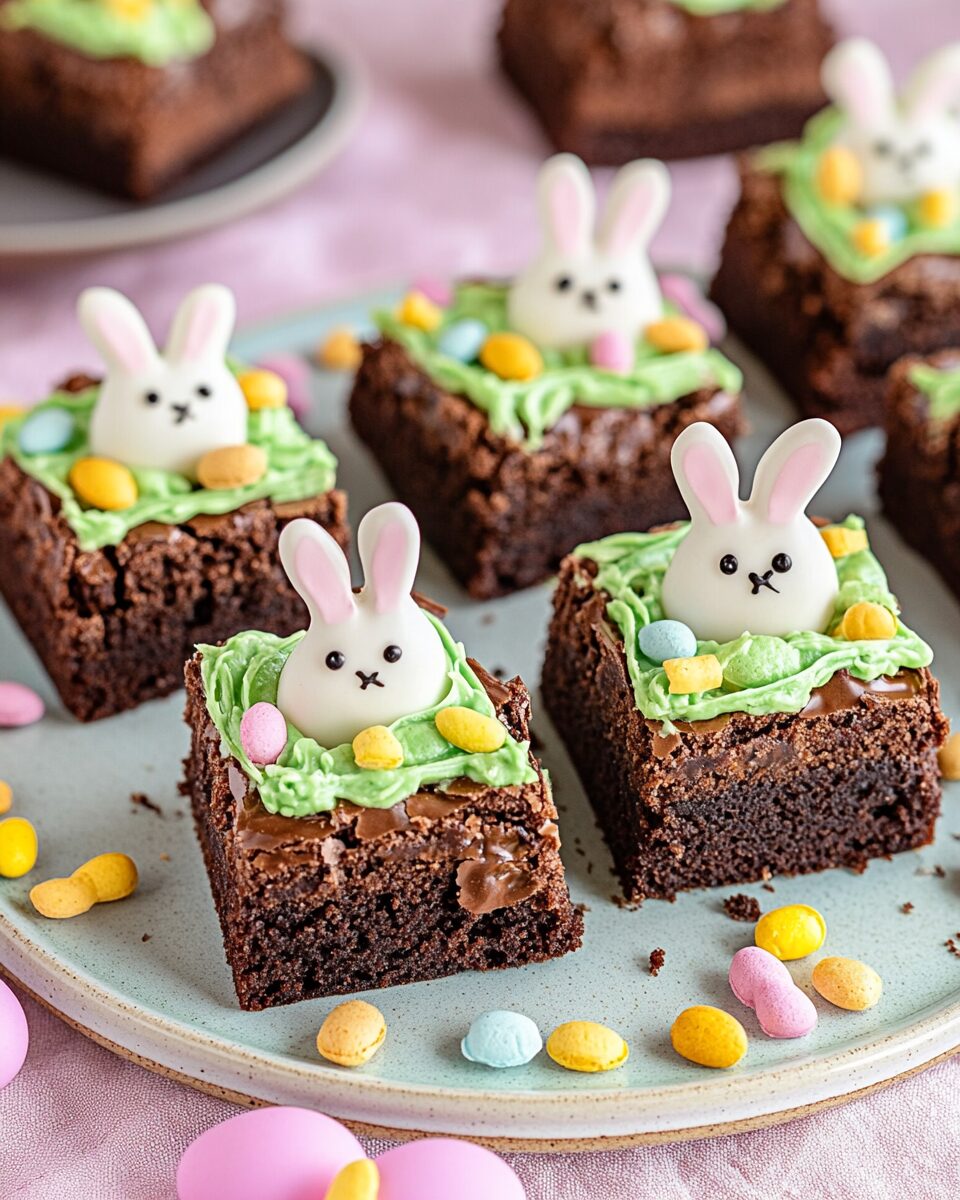 Easter Bunny Brownies