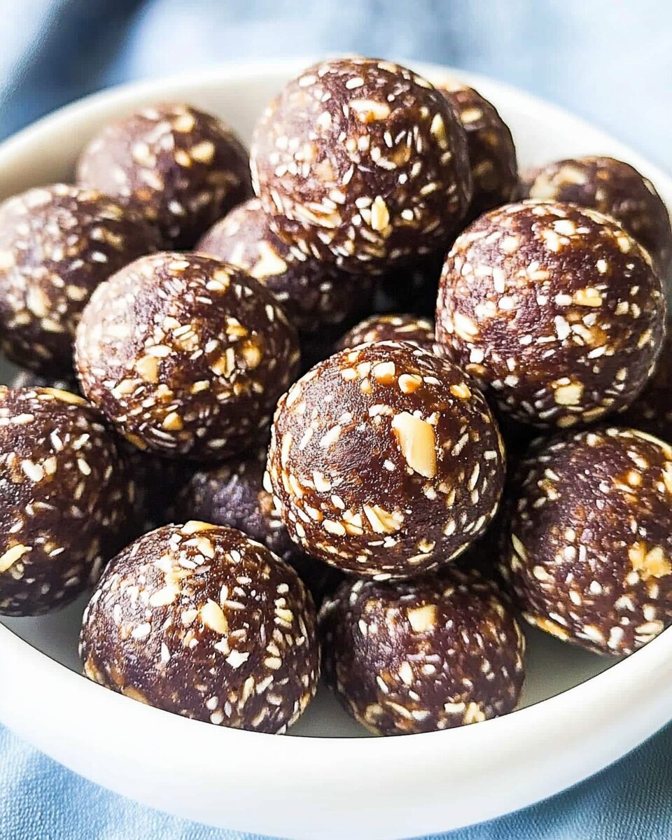 Chocolate Coconut Date Energy Balls