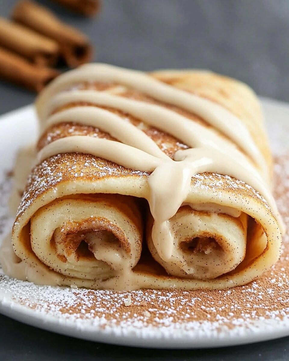 Cinnamon Roll Protein Crepes