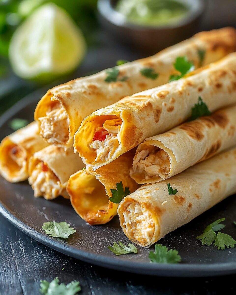 Cream Cheese Chicken Taquitos