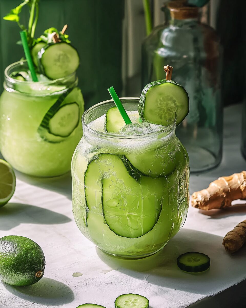Cucumber Ginger Lime Refresher