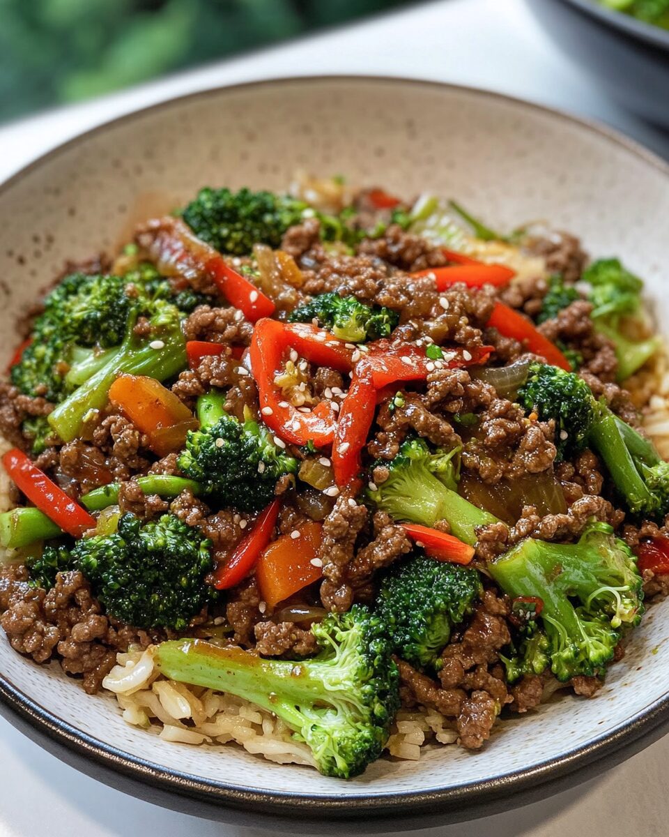 Ground Beef and Broccoli Stir Fry