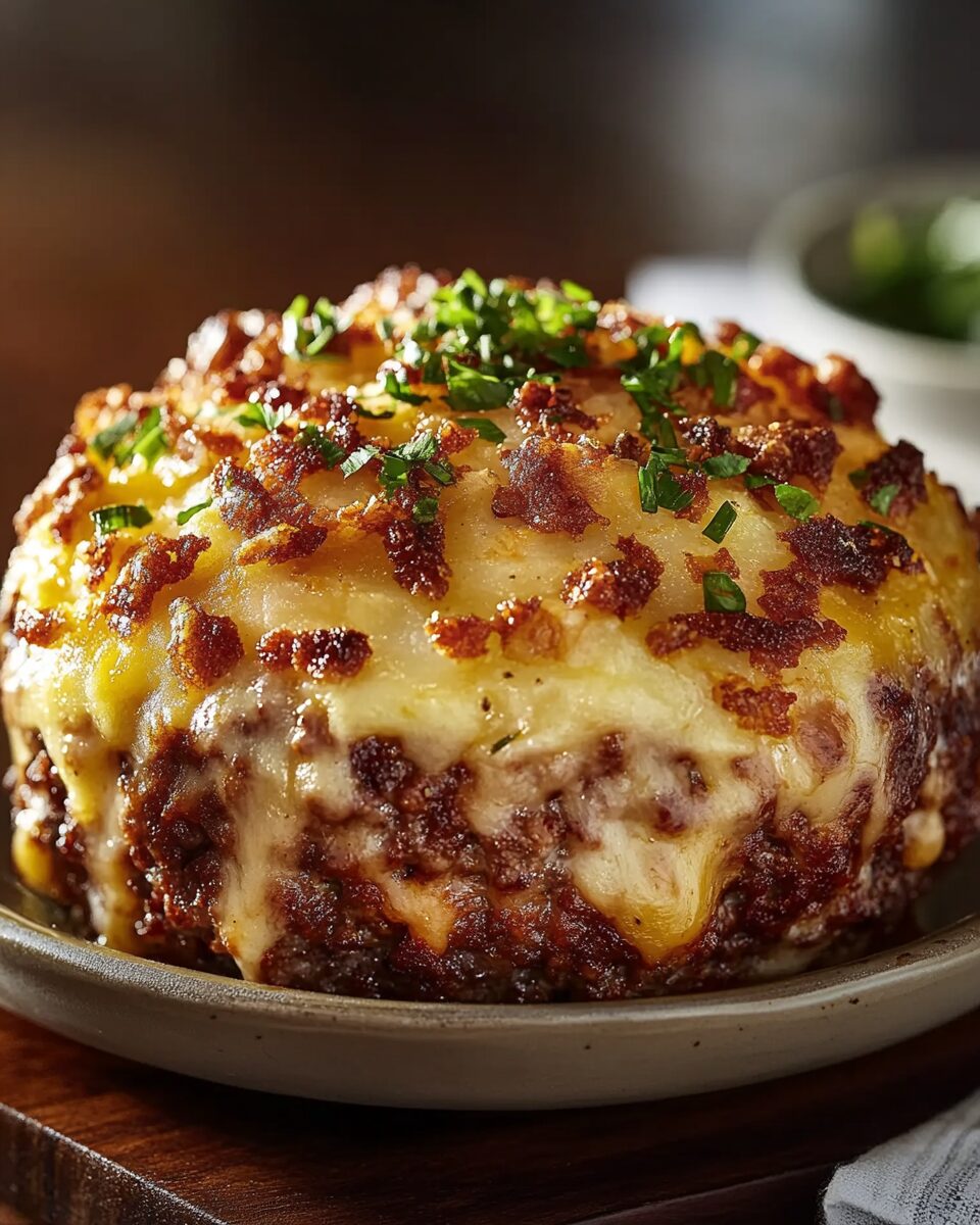 Loaded Potato and Meatloaf