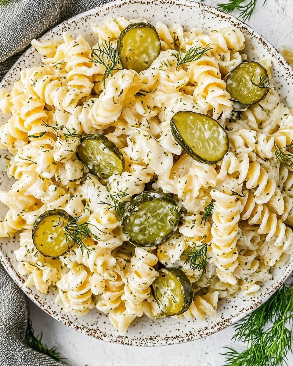 Dill Pickle Pasta Salad