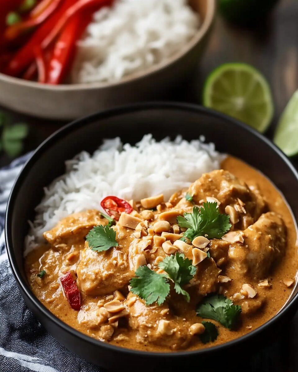 Slow Cooker Thai Peanut Chicken