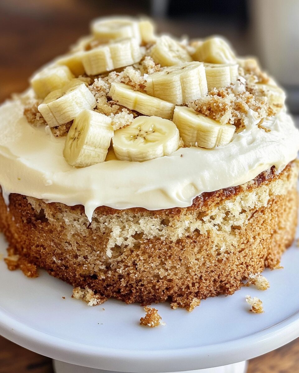 Banana Bread Cake with Cream Cheese Frosting