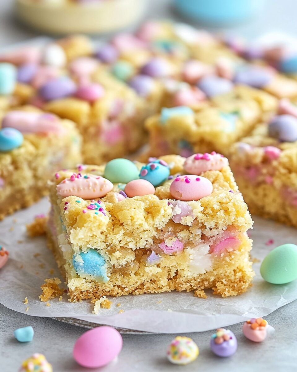 Easter Cake Mix Cookie Bars