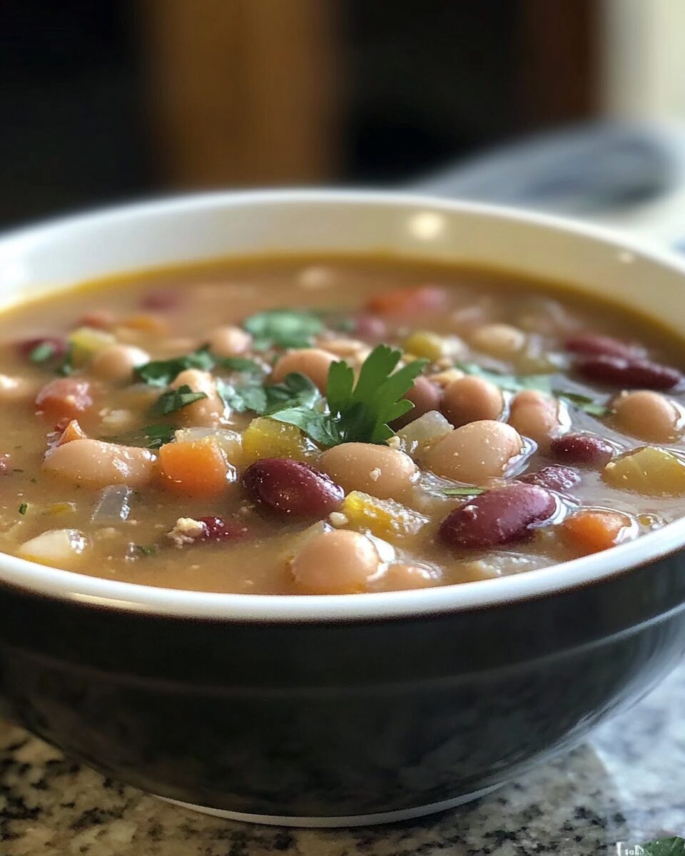 Ham and Bean Soup with Canned Beans