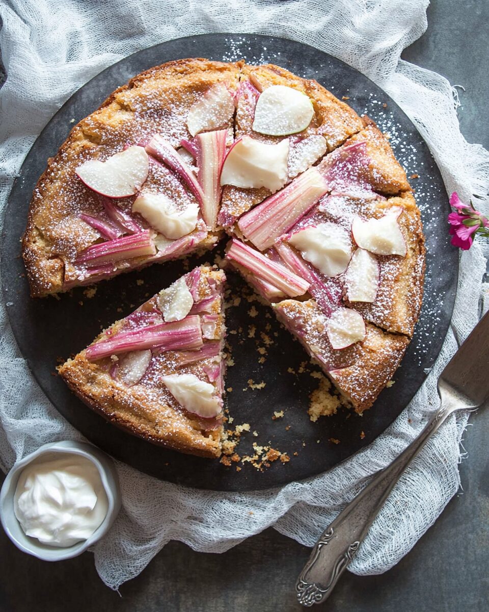 Norwegian Rhubarb Cake