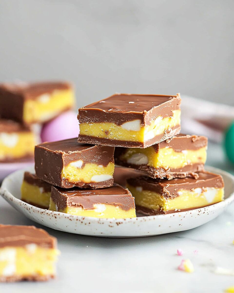 Cadbury Egg Fudge