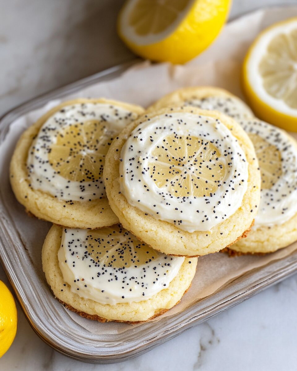 Lemon Poppy Seed Cheesecake Cookies