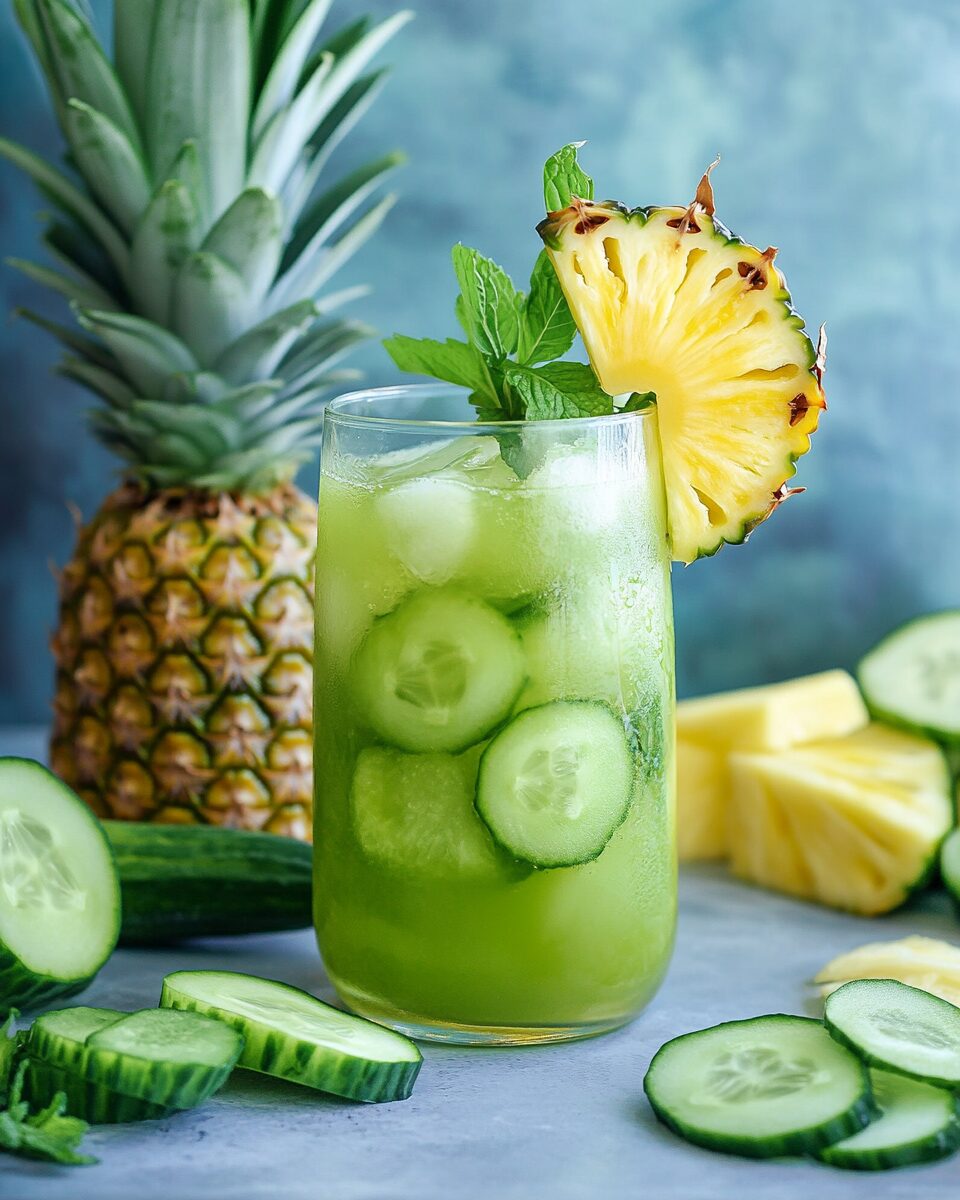 Pineapple Cucumber Agua Fresca
